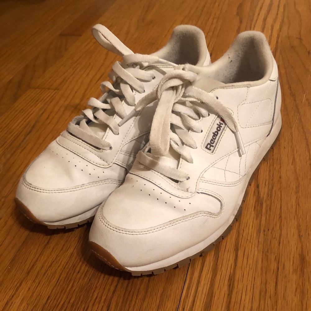 White Reebok classics!